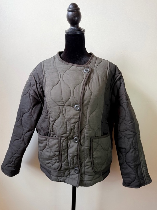 Green Lightweight Casual Quilted Jacket XS Women Like New Worn Twice Spring Fall - Picture 2 of 8